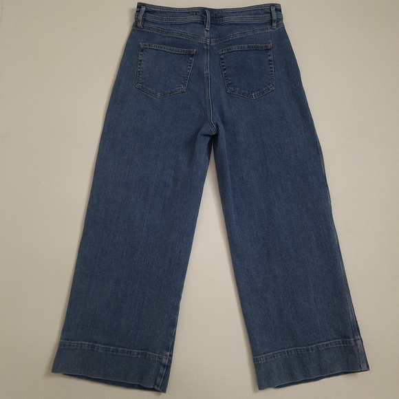 Loft High Waist Wide Leg Jeans Size 28 - Picture 7 of 11